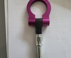 Front Bumper Car Tow Hook. Car detailing. Purple colour