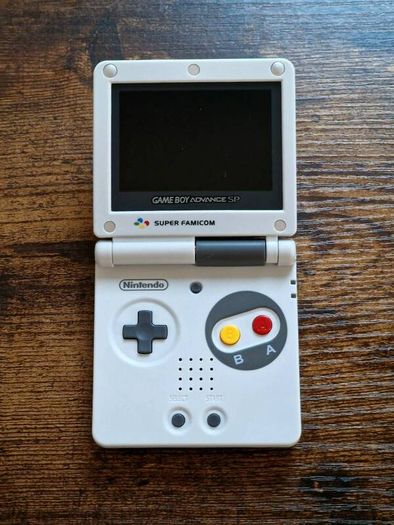Game Boy Advance SP IPS USB C Super Famicom Edition