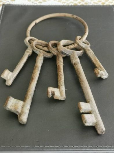 Set of old iron keys