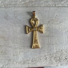 Reduced Vintage Key of Life Esoteric Ankh with Symbols