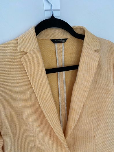 Massimo Dutti linen blend tailored blazer