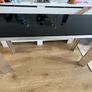 a black glass hall/ living room  table Image 2