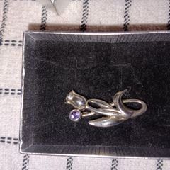 Silver brooche