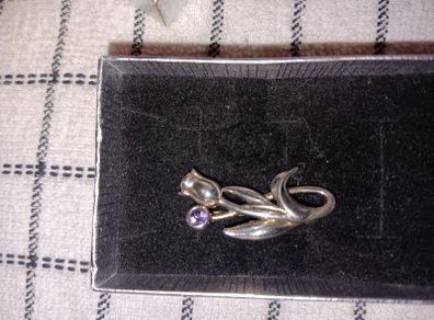 Silver brooche