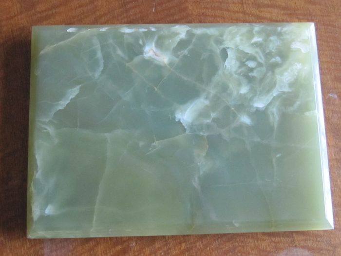 Unique Rare Brazilian Dark Green Onyx Plinth / Base