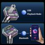 Bluetooth Car Adapter, Radio Receiver Audio FM Transmitter, Wireless Hands Free Phone Digital Kit, USB C QC PD 36W Fast Charger for 12V/24V Cigarette Lighter, U Disk MP3 Music Player Device Image 5