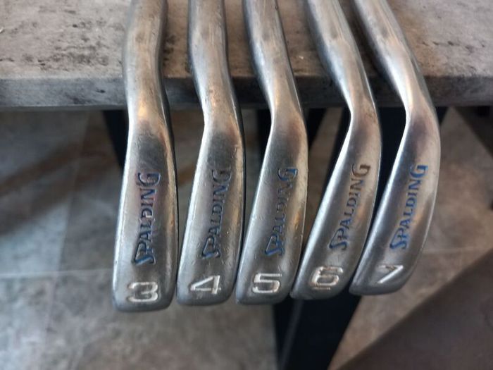 Spalding golf irons. Right handed clubs