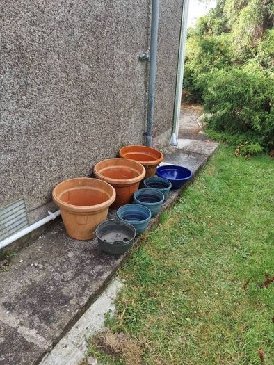 Selection of plastic Garden Pots