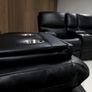 3+2 Black Leather Recliner Sofa Set Image 8