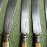 Antique  Knives Ornate Faux Bone Cream Handles Image 7