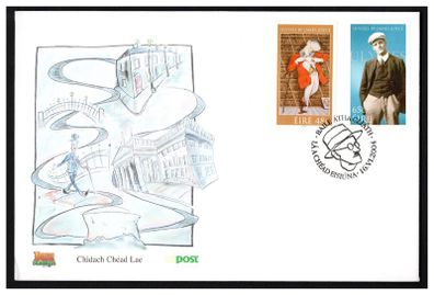 2004 Ireland James Joyce: Centenary of Leopold Bloom's Adventure "Ulysses" Stamps An Post First Day Cover (FDC)