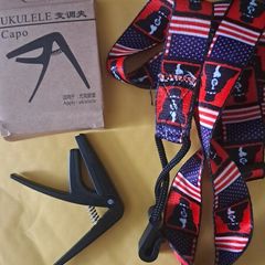 Ukulele Capo plus Strap