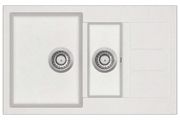 Granite Kitchen Sink Double Basins White