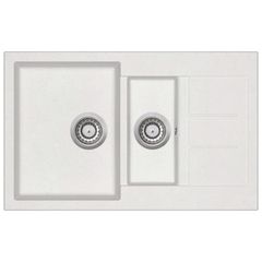 Granite Kitchen Sink Double Basins White