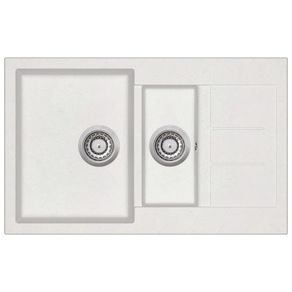 Granite Kitchen Sink Double Basins White