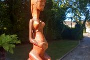 Tribal art, fertility female figure. D18 Vintage