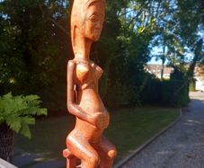 Tribal art, fertility female figure. D18 Vintage