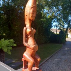 Tribal art, fertility female figure. D18 Vintage