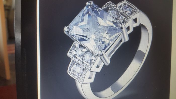 10kt White Gold Filled Ring