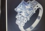 10kt White Gold Filled Ring
