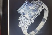 10kt White Gold Filled Ring