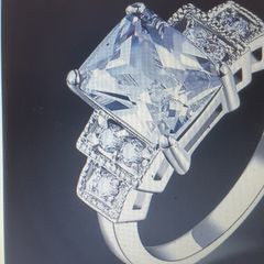 10kt White Gold Filled Ring