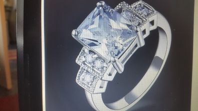 10kt White Gold Filled Ring