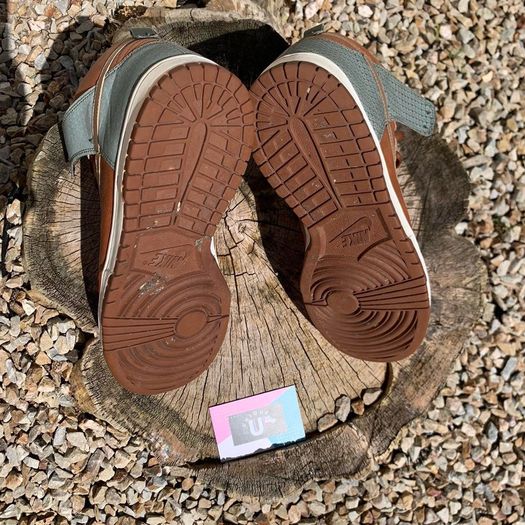 Premium Nike Dunk High Brown Leather