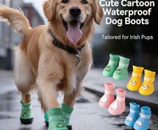 Dog Shoes / Rain Boots for Dogs - 100% Waterproof Silicone
