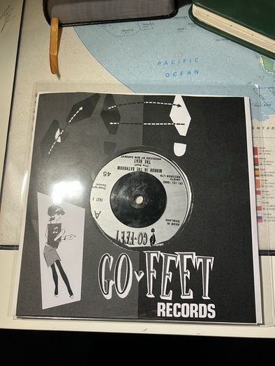 the Beat Mirror in the bathroom 7"