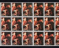 1980 Ireland Anniversaries Birth Centenary of Sean O'Casey Commemorative Stamp Block of 30 Mint Never Hinged (MNH)