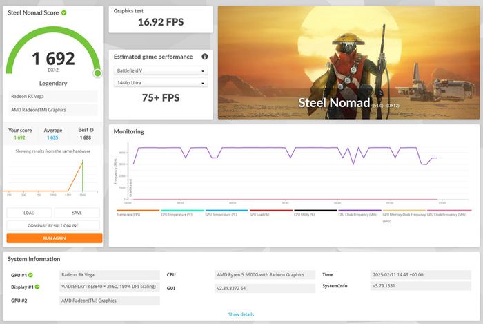 Sapphire Radeon Vega64 Nitro+ 8Gb GPU