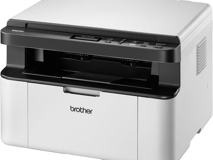 Brother DCP-1610W Mono Laser Printer - All-in-One, Wireless/USB 2.0, Compact, A4 Printer, Small Office/Home Printer, White