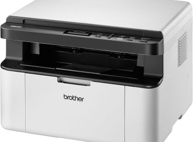 Brother DCP-1610W Mono Laser Printer - All-in-One, Wireless/USB 2.0, Compact, A4 Printer, Small Office/Home Printer, White