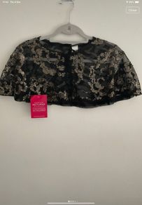 Lace collar vintage inspired shoulder cover size 12 girls on film