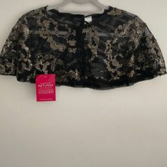 Lace collar vintage inspired shoulder cover size 12 girls on film