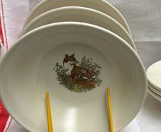 Vintage Carrigaline set of 6 cereals bowls /sionnach
