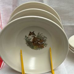 Vintage Carrigaline set of 6 cereals bowls /sionnach