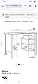 IKEA Desk  (Brusali)