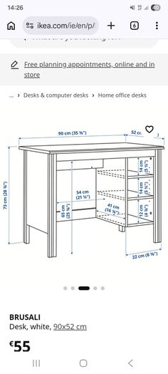 IKEA Desk  (Brusali)