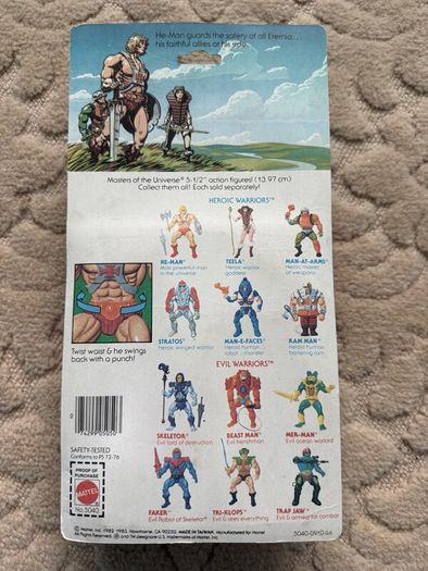 Vintage 1983 Mattel He-Man Masters of the Universe Sealed on Card