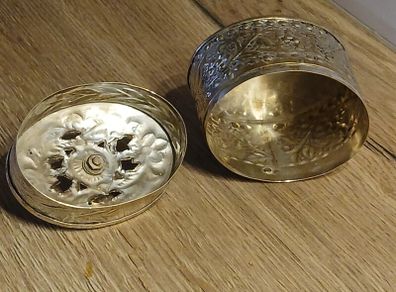 Beautiful Vintage Metal Treasure Box