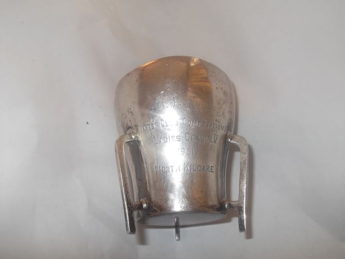 a small  solid silver loving  cup