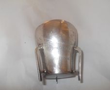 a small  solid silver loving  cup