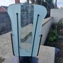 Mid Century Glass Vase/Metal Frame Image 2