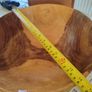 LARGE Unique handmade | turned wooden bow 36 X 14 CM. Image 8