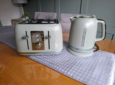 Sage Green Kenwood Kettle and Toaster