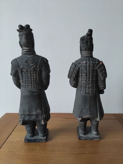 Pair of Terracotta Warrior Statues