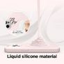 Liquid Silicone Case For Apple iPhone 14 Pro Max Luxury Thin Phone Cover Pink Sand Image 2