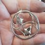 QC Sterling Silver pendant Ying and Yang Image 2